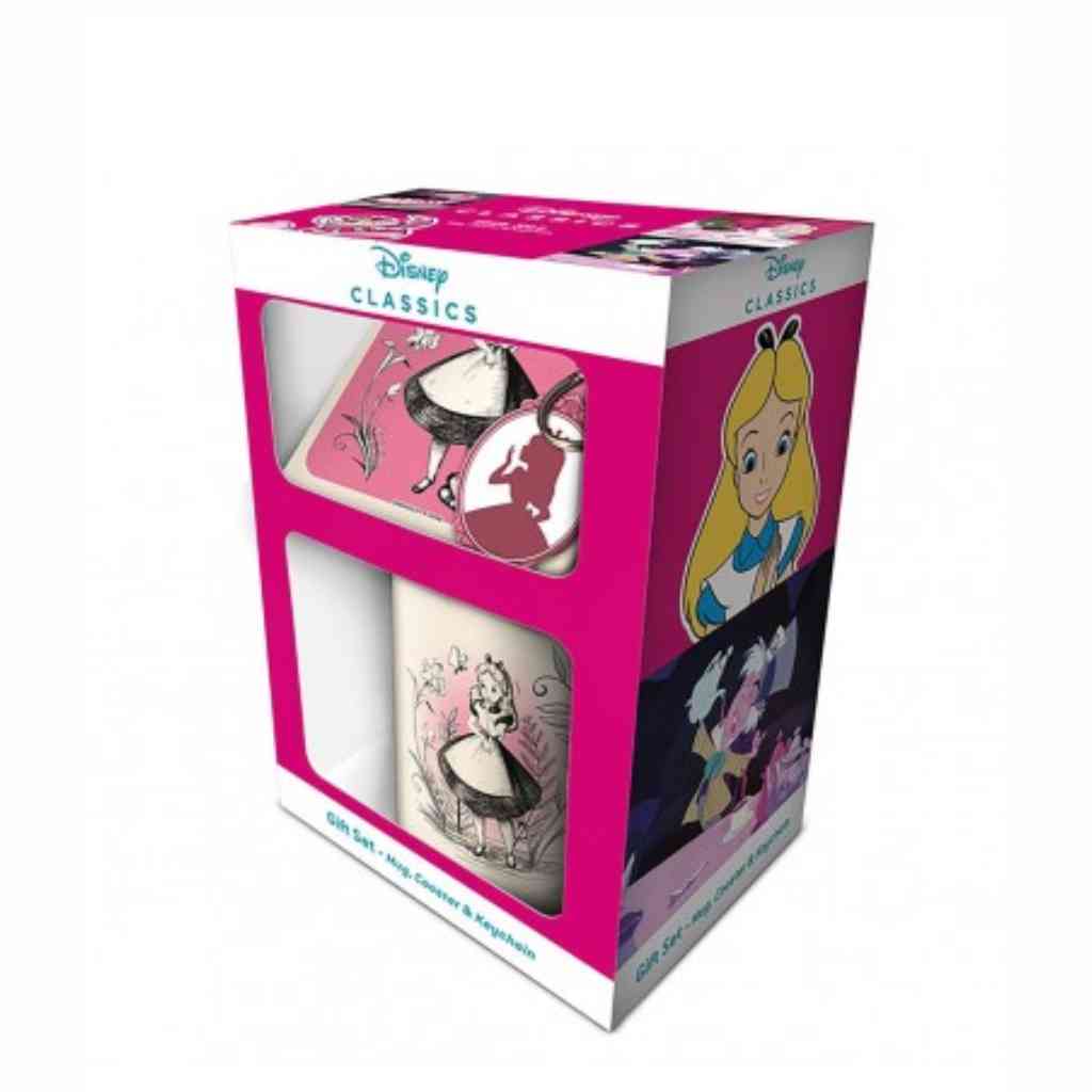 DELE - ALICE IN WONDERLAND (VINTAGE) MUG COASTER KEYCHAIN GIFT SET