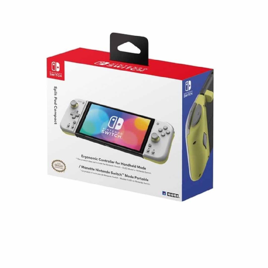 HORI - NS Split Pad Compact (Light Gray & Yellow)
