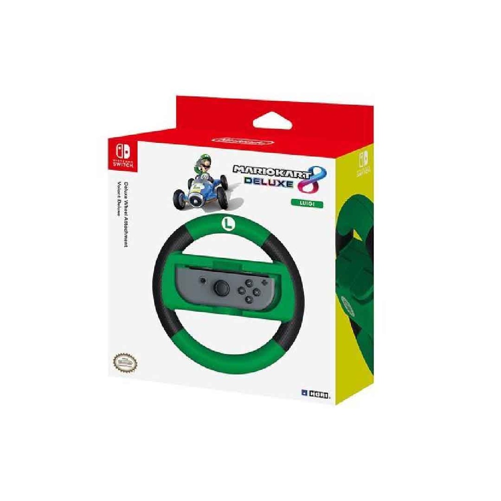 HORI NS Officially Licensed Mario Kart 8 Deluxe: Racing Wheel (Luigi)