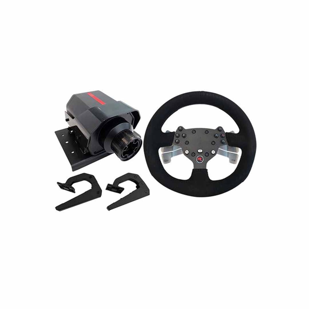 GTR Racing Simulator: RS30 Ultra Force Feedback Wheel + V3 Pro Steel Metal Base Adjustable 2-Pedals | 3-Pedals