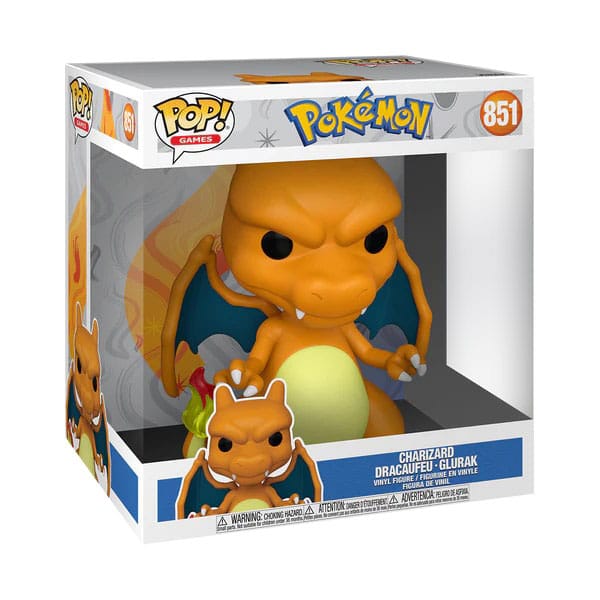 Funko  Pop Jumbo! Games: Pokemon - Charizard - Figure