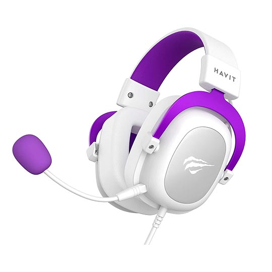HAVIT GAMENOTE H2002D USB 3.5MM GAMING HEADPHONE WHITE+PURPLE