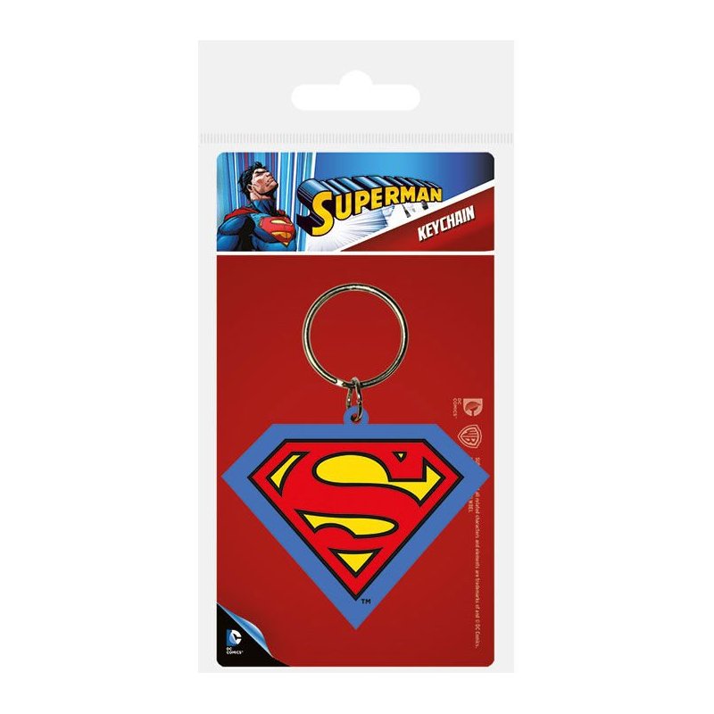 Pyramid Superman - Shield (Rubber Keychain)