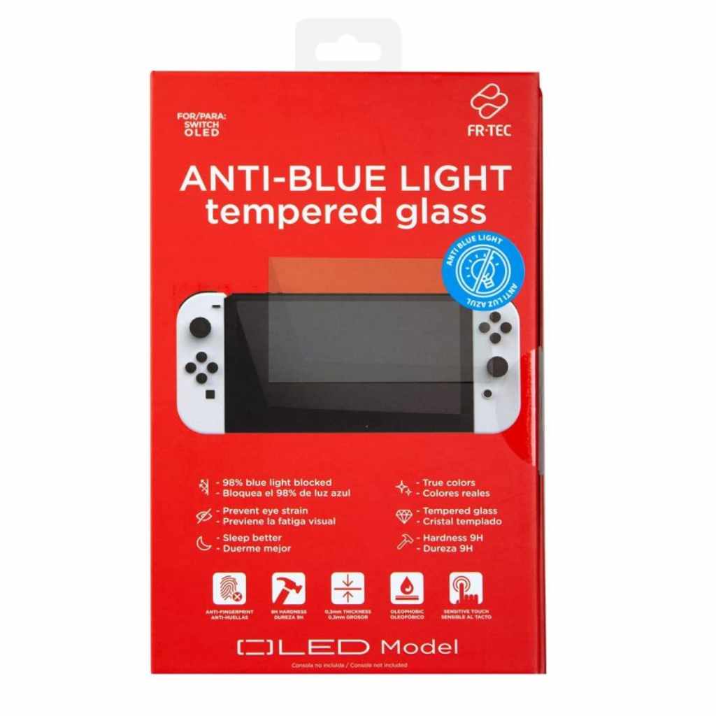 Freaks and Geeks - Switch OLED Tempered Glass with option blue light anti-reflection