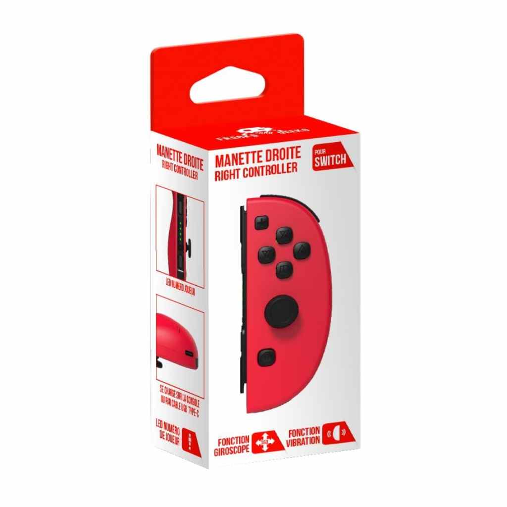 Freaks and Geeks - Wireless Joycon for Nintendo Switch right Red 

