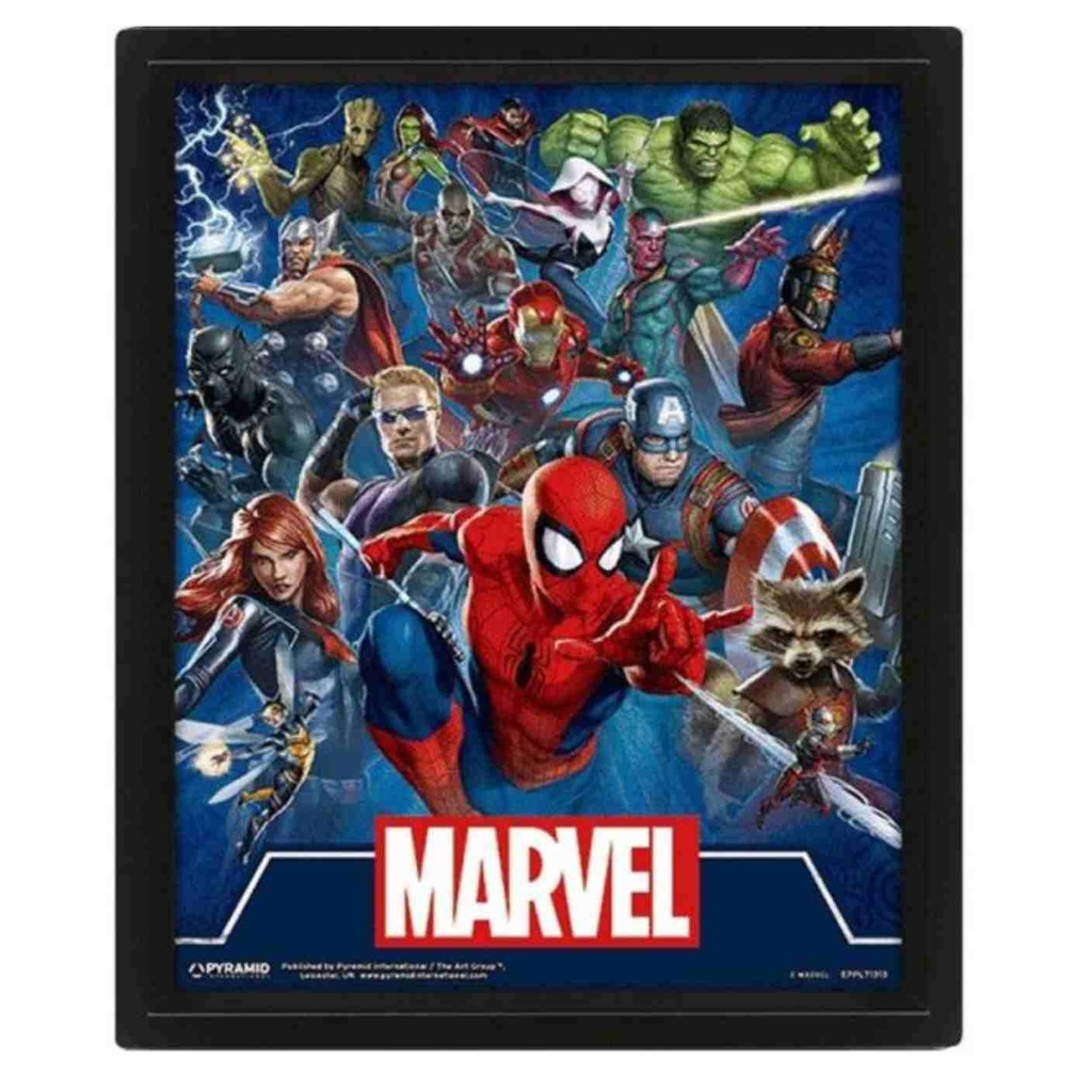 Pyramid - Marvel Cinematic Icons - 3D Frame