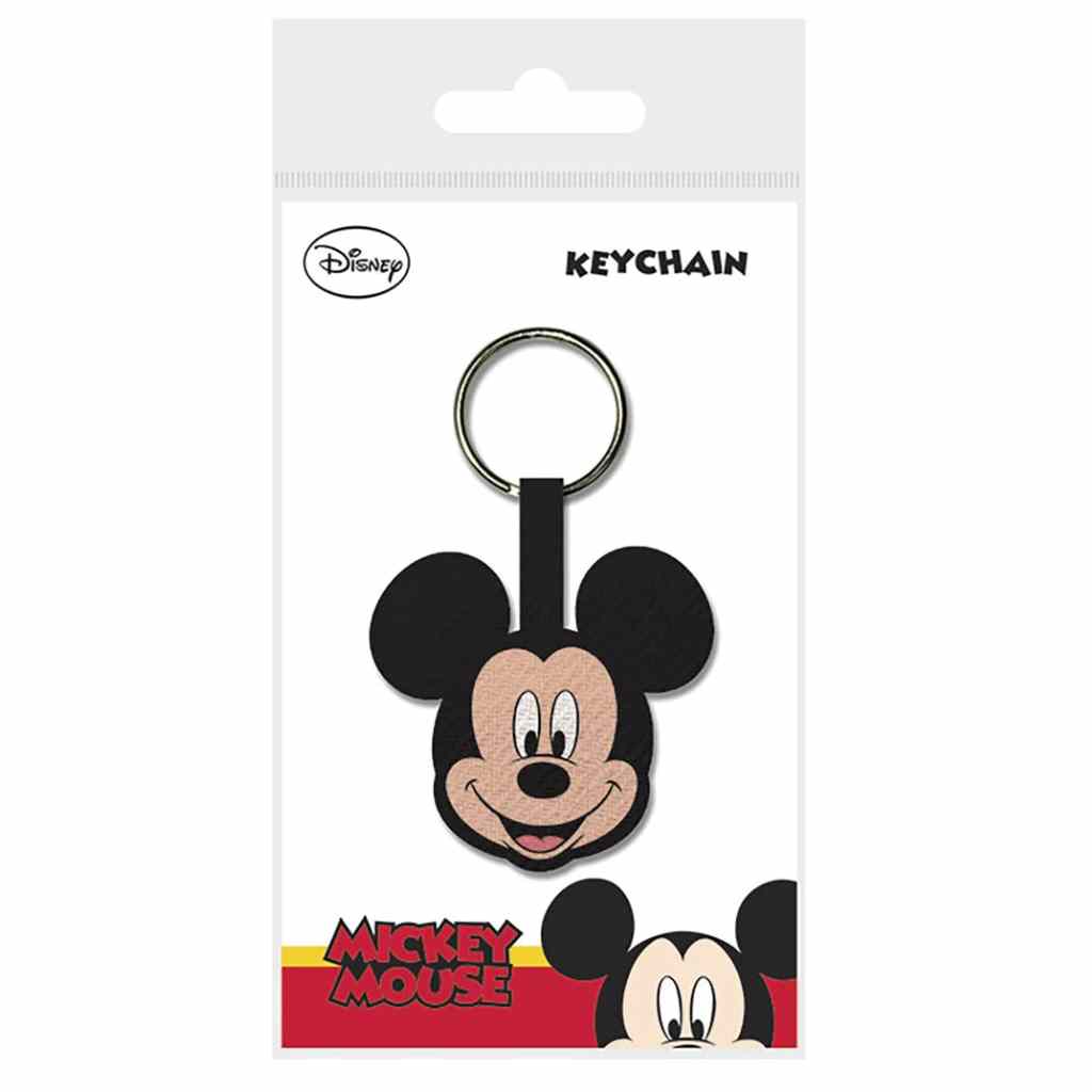 Pyramid - Mickey Mouse - Face Woven Keychain