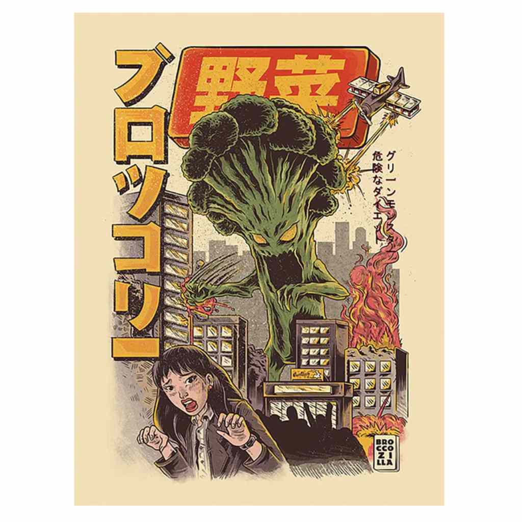 Pyramid - Ilustrata - Broccozilla 30X40 Frame 