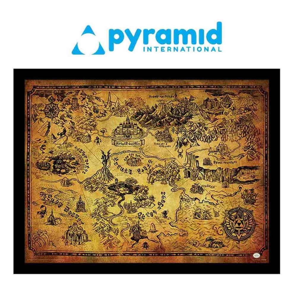 Pyramid - The Legend Of Zelda - Hyrule Map 2 Frame