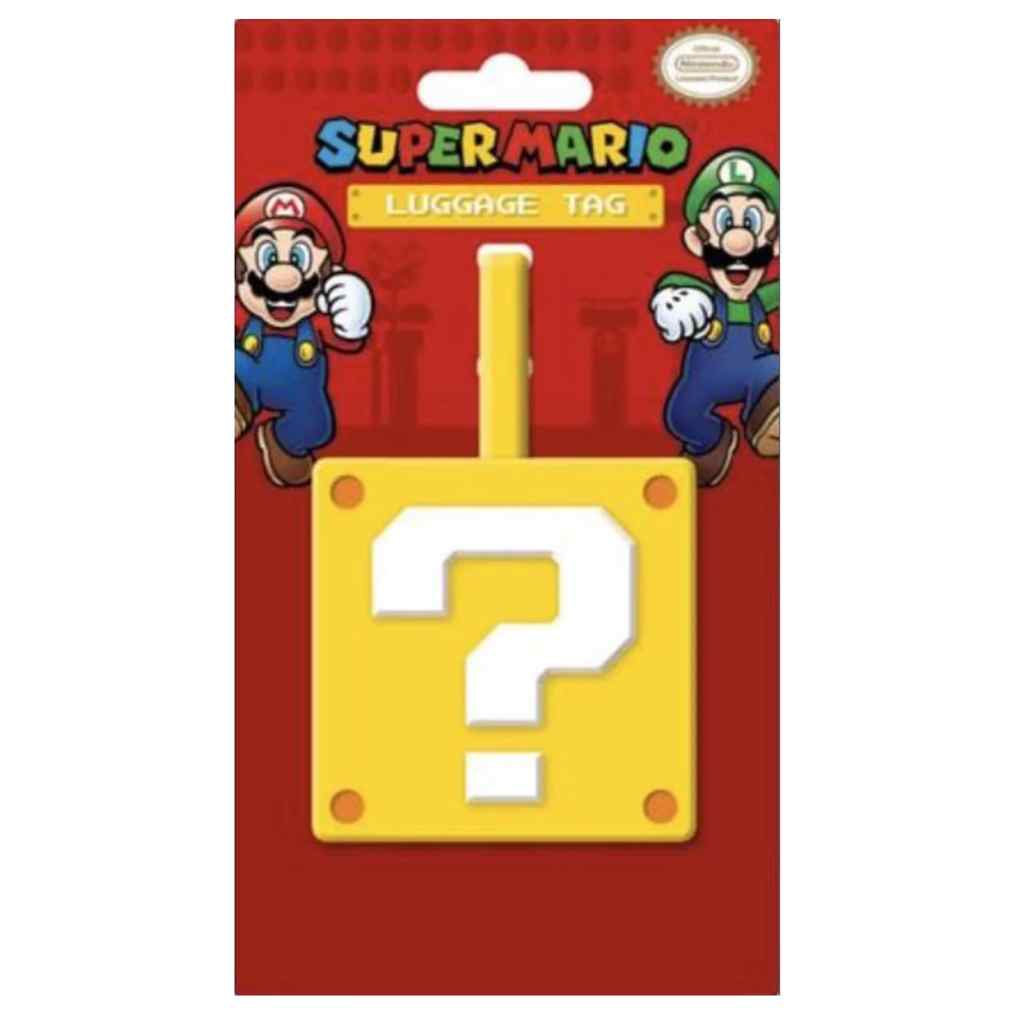 Pyramid - Super Mario - Question Mark Block Luggage Tag
