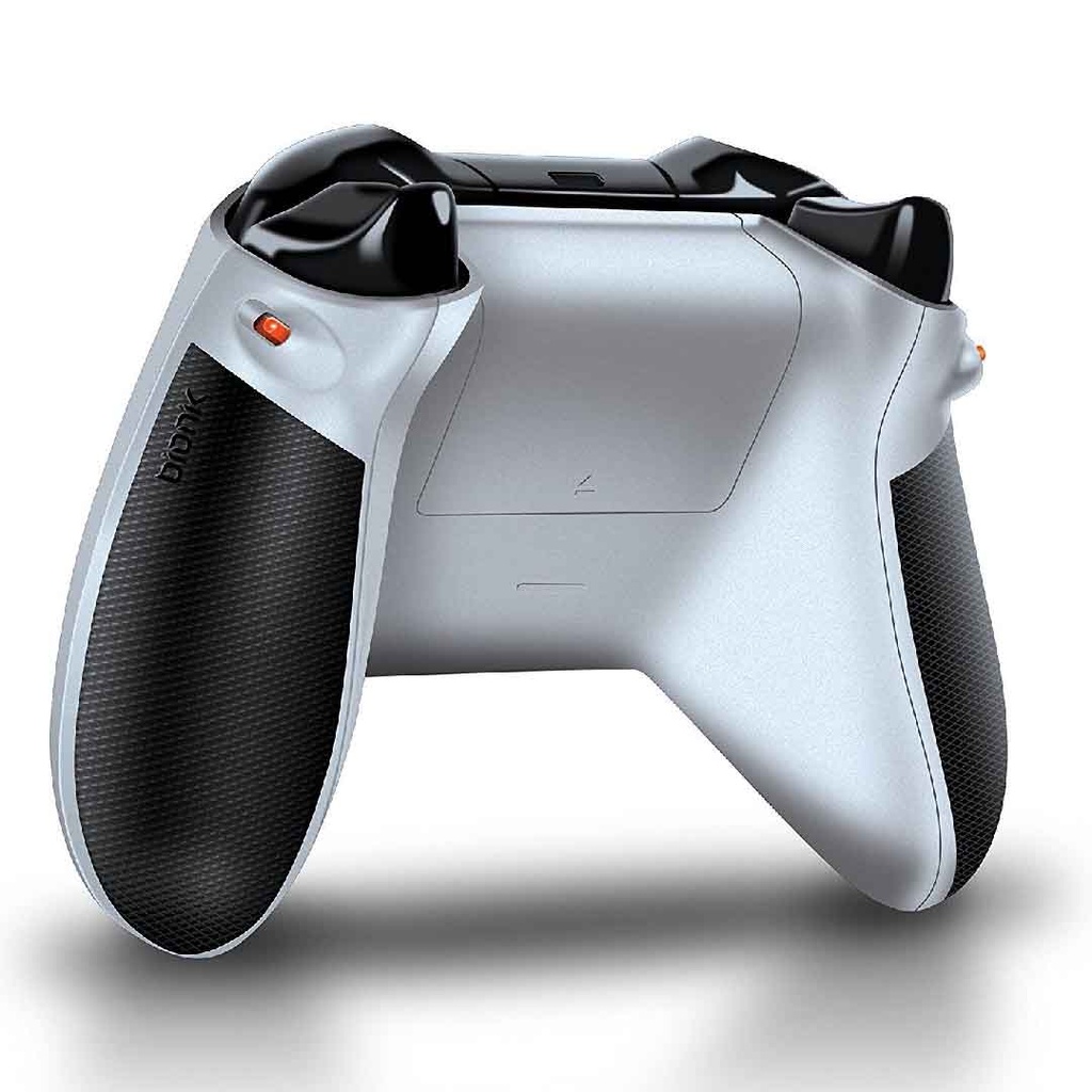 Bionik Xbox One Quickshot Custom Controller Grip -White and Gray