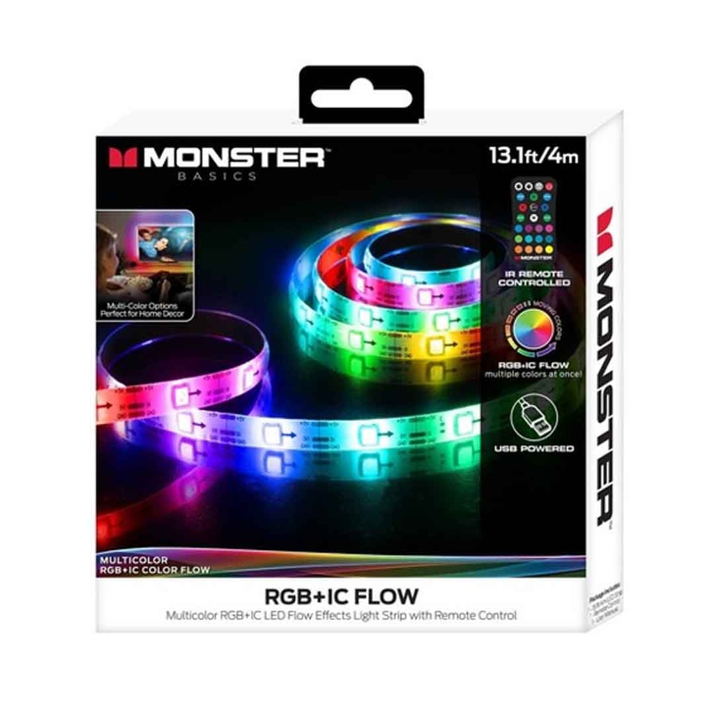 Monster 13Ft Multicolor/Multi- Zone LED Flow Light Strip