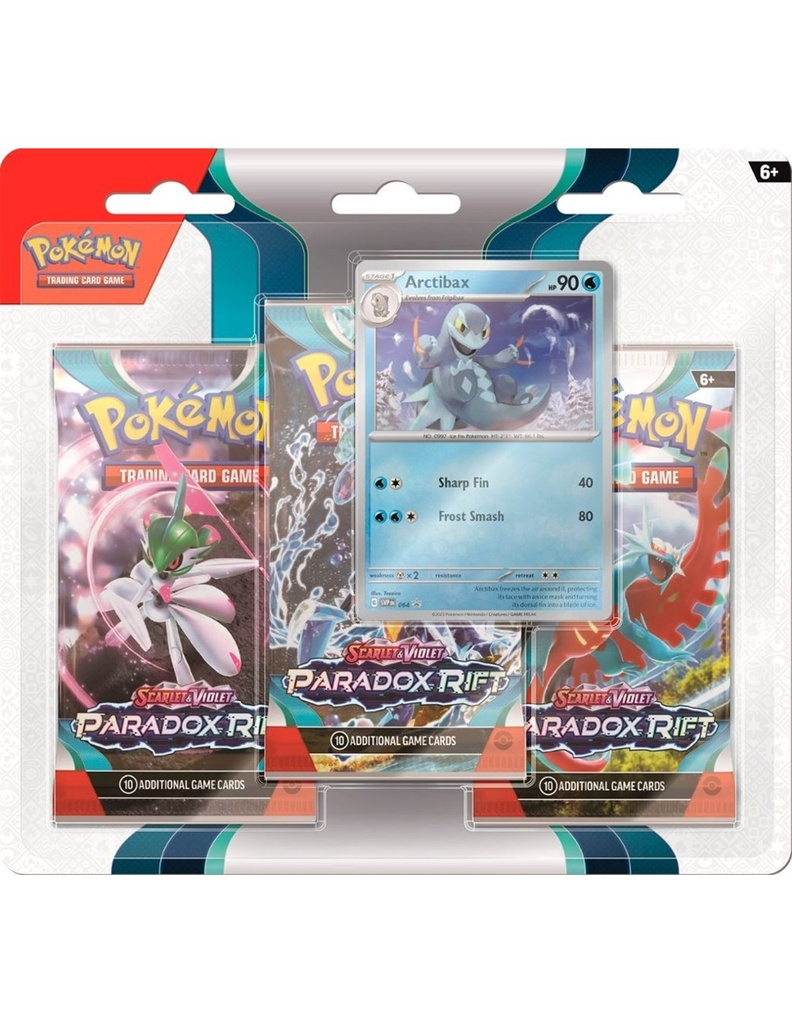 Pokemon TCG: Scarlet & Violet 4 - Paradox Rift 3P Blisters