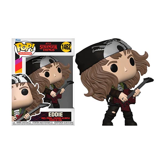 Funko Pop! Tv: Stranger Things S4 - Hunter Eddie with Guitar Figure