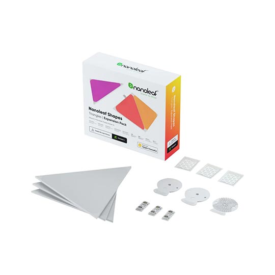 Nanoleaf - Shapes - Triangles - White - 3 Pack Epansion - Panels Only