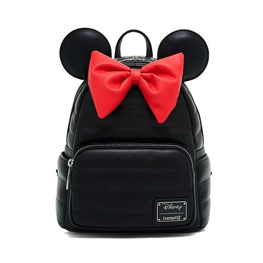 Loungefly! Leather: Disney Minnie Mouse Quilted Puff Mini Backpack