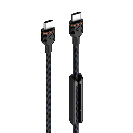 UNISYNK USB-C TO USB-C CABLE USB 2.0 60W BLACK 1.2M