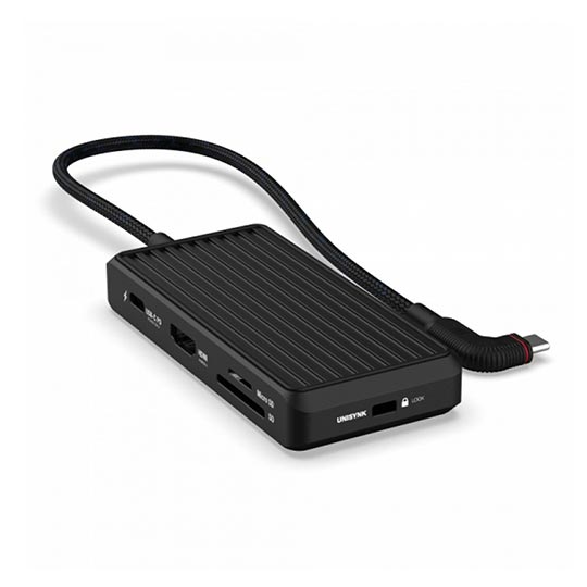 UNISYNK 8 PORT USB C HUD V2 BLACK
