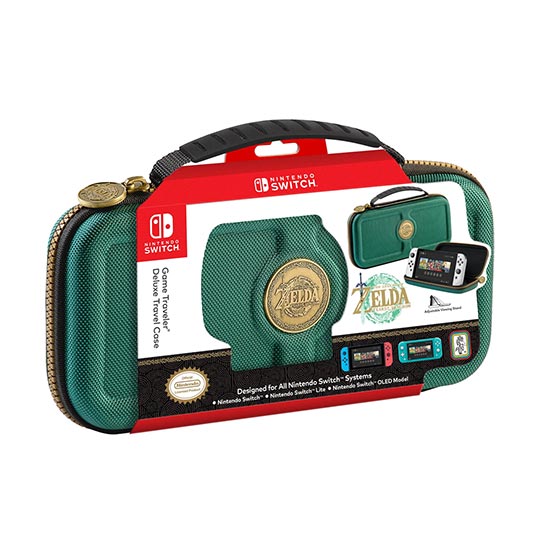 RDS Industries - NS Game Traveler  Travel Case - Green Zelda Tears of the Kingdom 