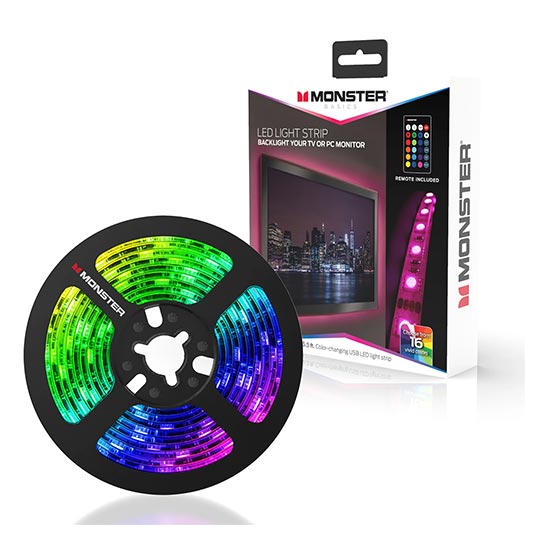 Monster Color-Changing USB LED L 6.5FT
