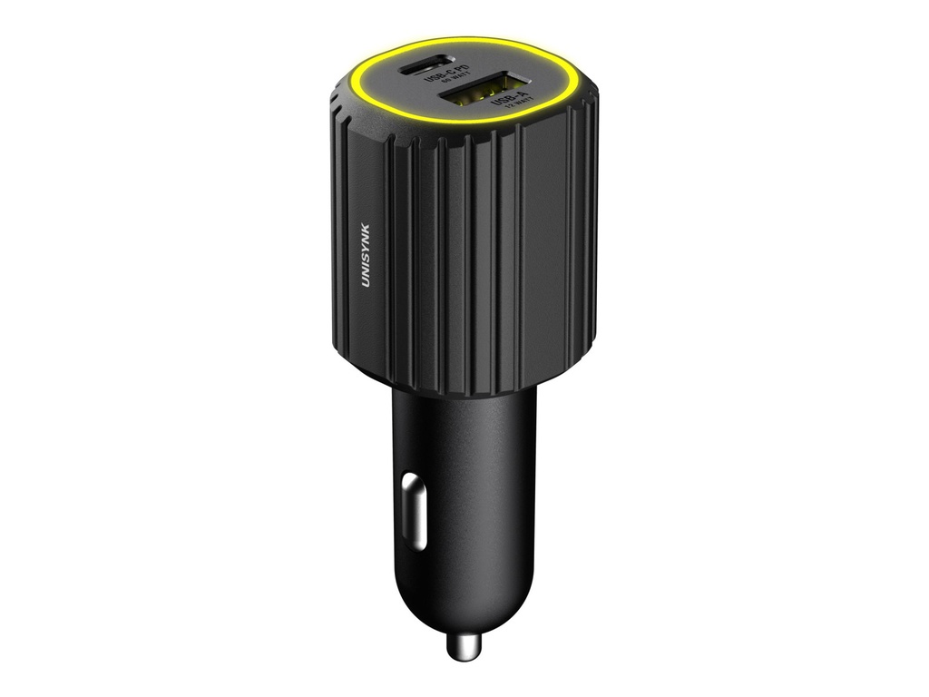 Unisynk USB C/A Car Charger Pd 72W Black 
