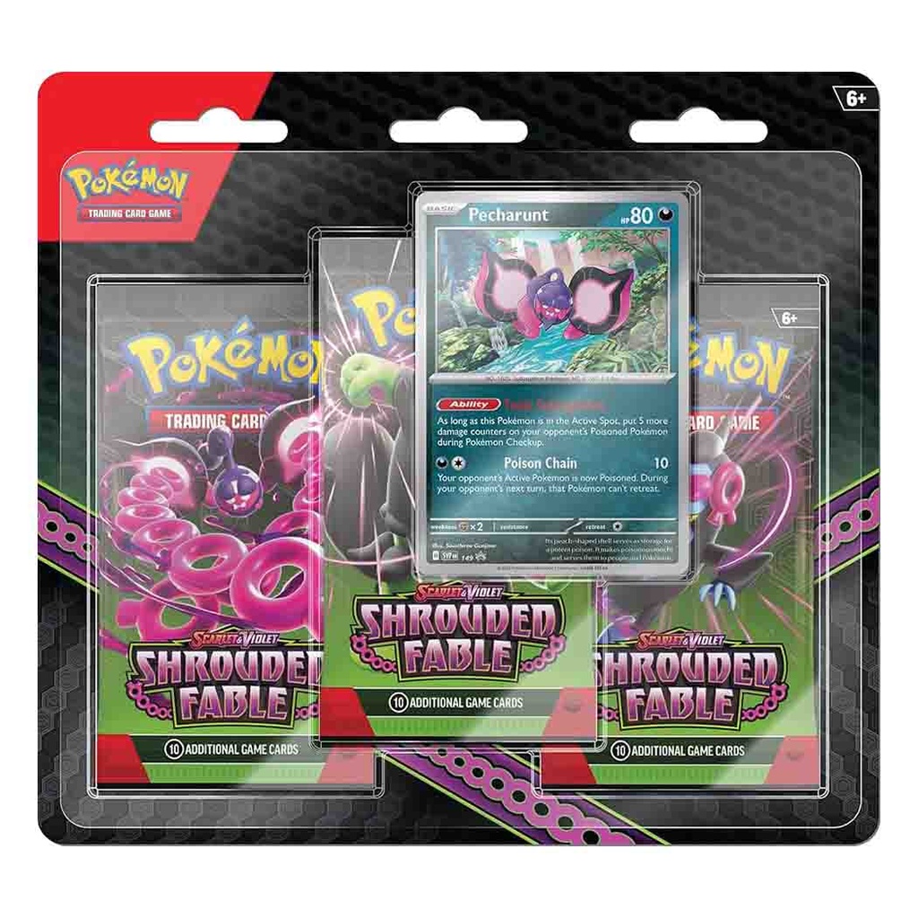Pokemon TCG: SV 6.5 Shrouded Fable - 3 Pack Blister
