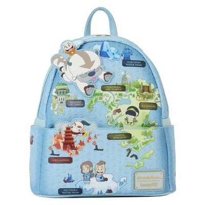 Loungefly! Leather: Nickelodeon Avatar The Last Airbender Map Mini Backpack - Figure
