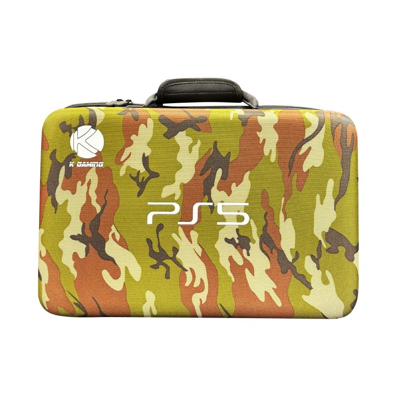 Kgaming PS5 Slim Hard Bag Camo Green 