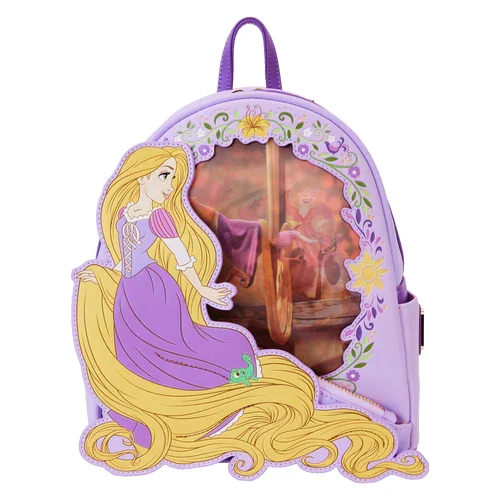 Loungefly! Leather: Disney Princess Rapunzel Lenticular Mini Backpack