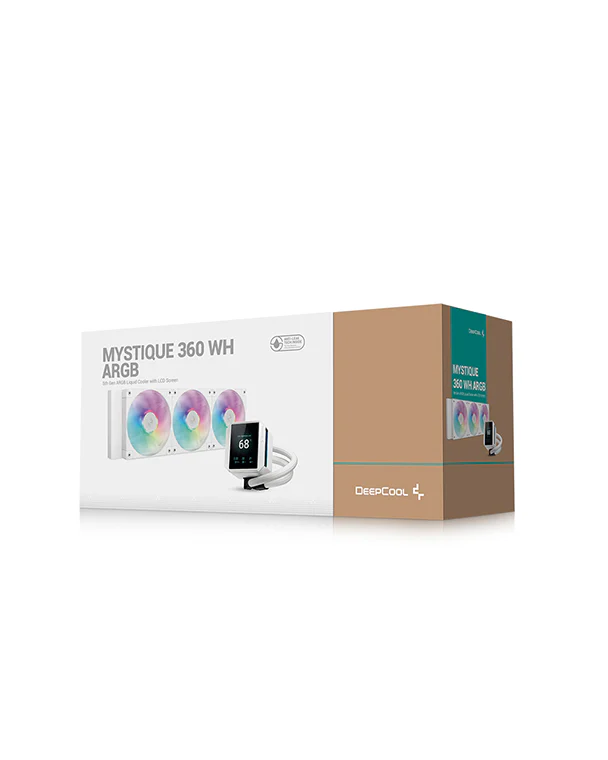 DeepCool Mystique 360 ARGB Liquid CPU Cooler, White