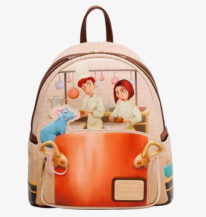 Loungefly! Leather: Disney Pixar Ratatouille Cooking Mini Backpack