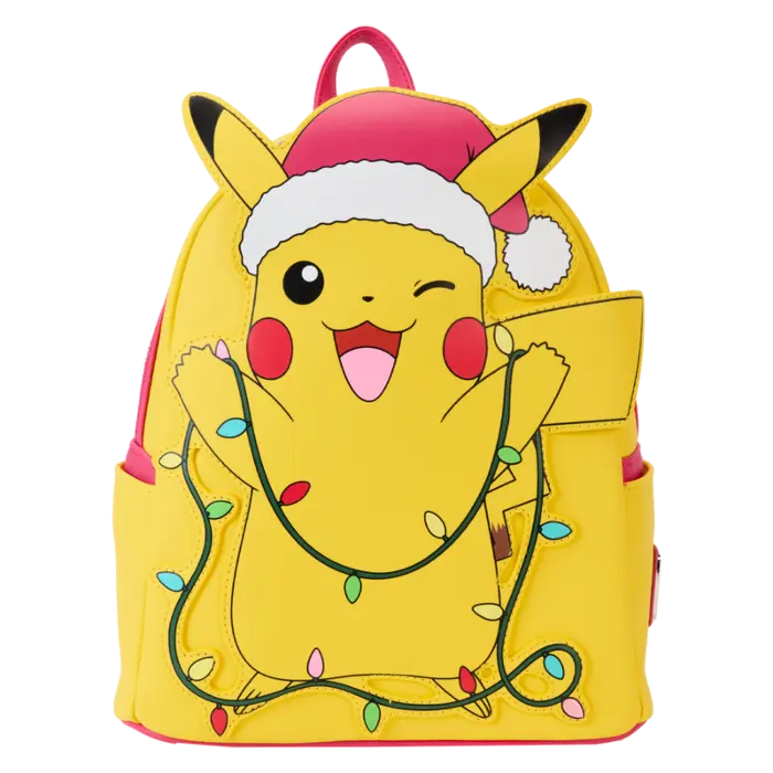 Loungefly! Leather: Pokemon Holiday Pikachu Mini Backpack