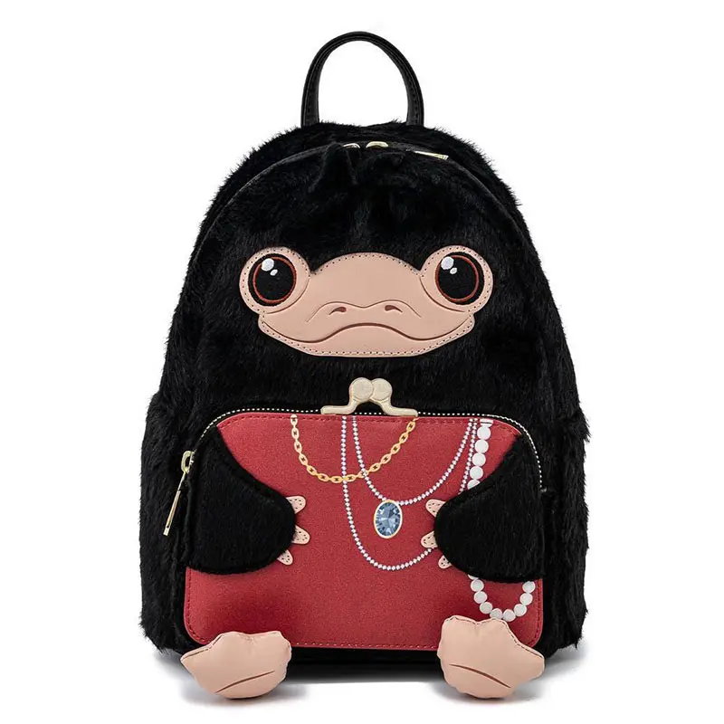 Loungefly! Leather: Fantastic Beasts Niffler Plush Cosplay Mini Backpack