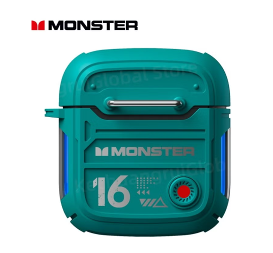 Monster AIRMARS XKT16 Wireless Gaming Headphones Green