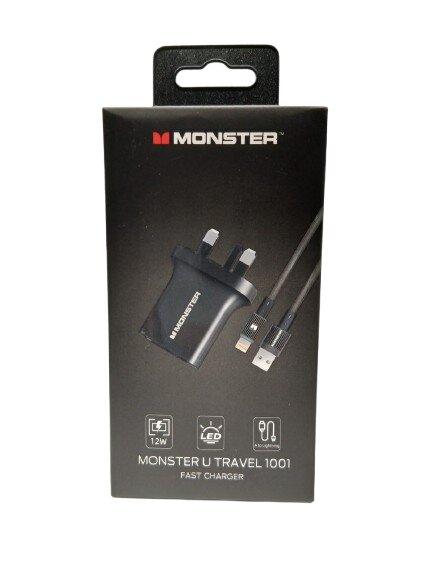 Monster U Travel 1001 Fast Charger Black