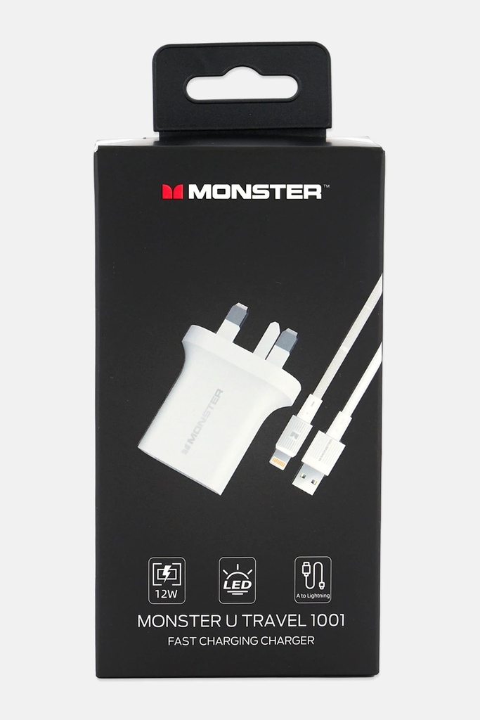 Monster U Travel 1001 Fast Charger White