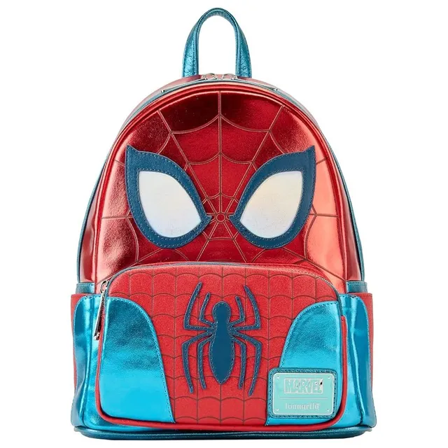 Loungefly! Leather: Marvel Spider-Man Puffer Mini Backpack