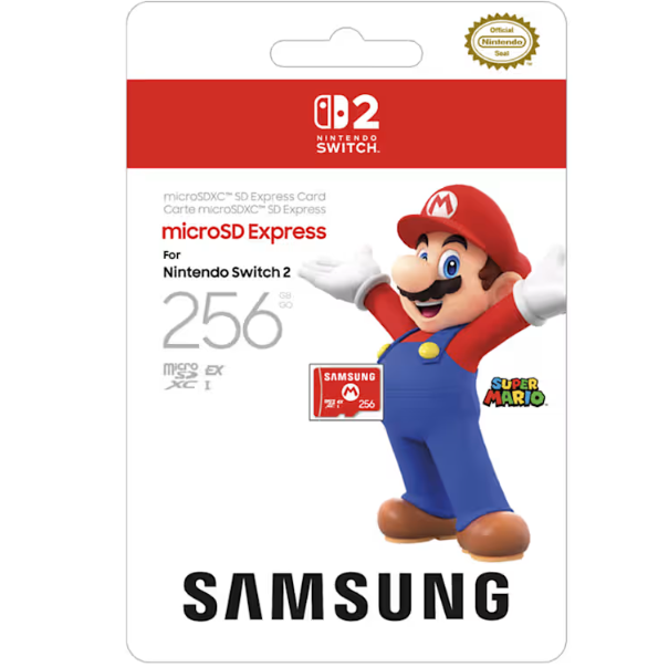 Samsung 256GB Micro SD XC Card for Nintendo Switch 2
