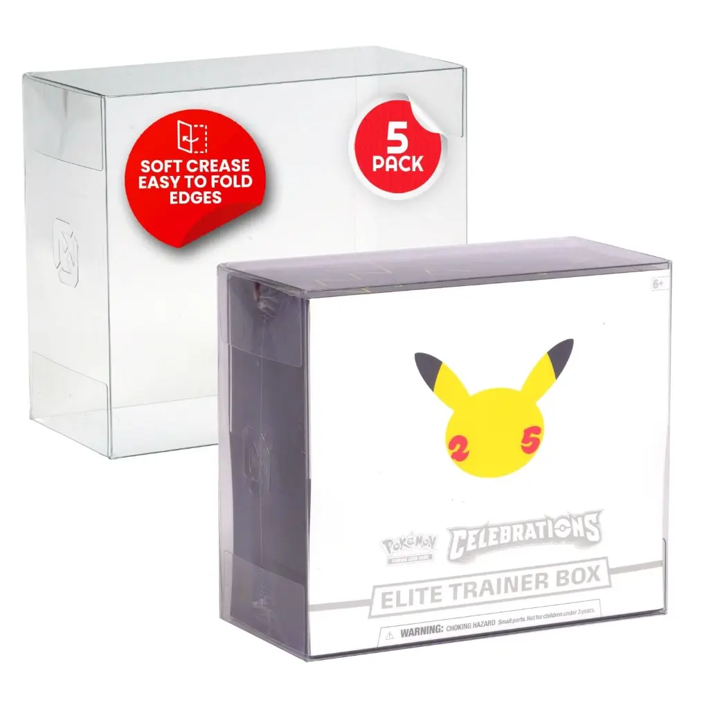 EVORETRO Display Case Protector for Pokemon ETB Pack Of 5