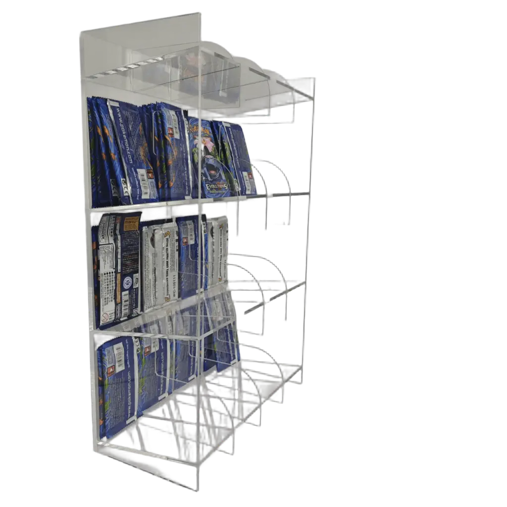 EVORETRO Acrylic Counter Display Dispenser for TCG Booster Packs 