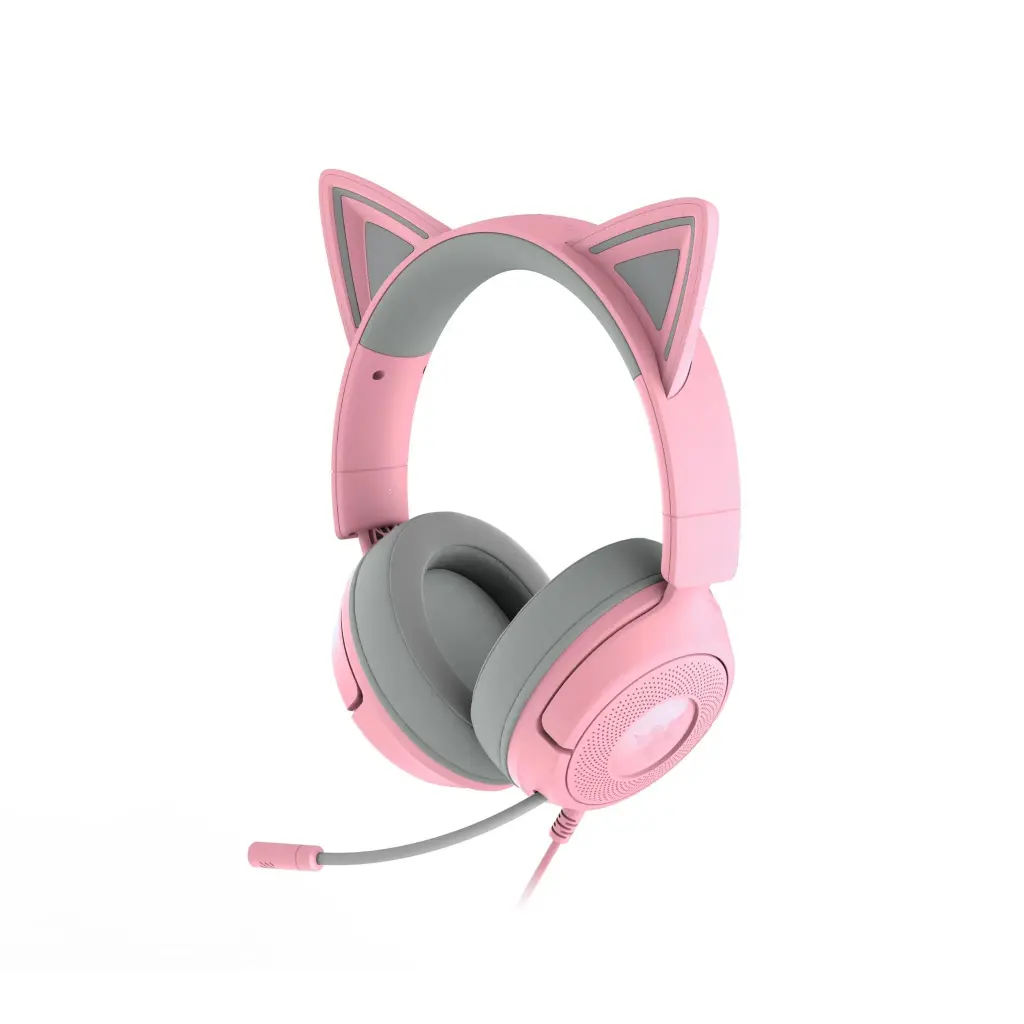 Razer Kraken Kitty V3 X Wired Kitty Headset for Gaming - Quartz 