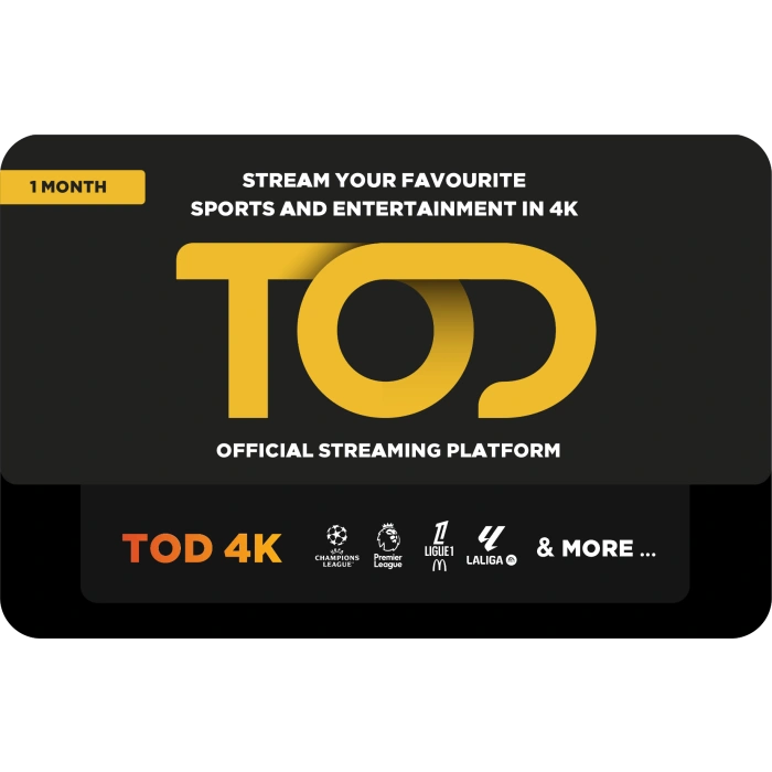 TOD Subscription (UAE) 4K 1month Renewal