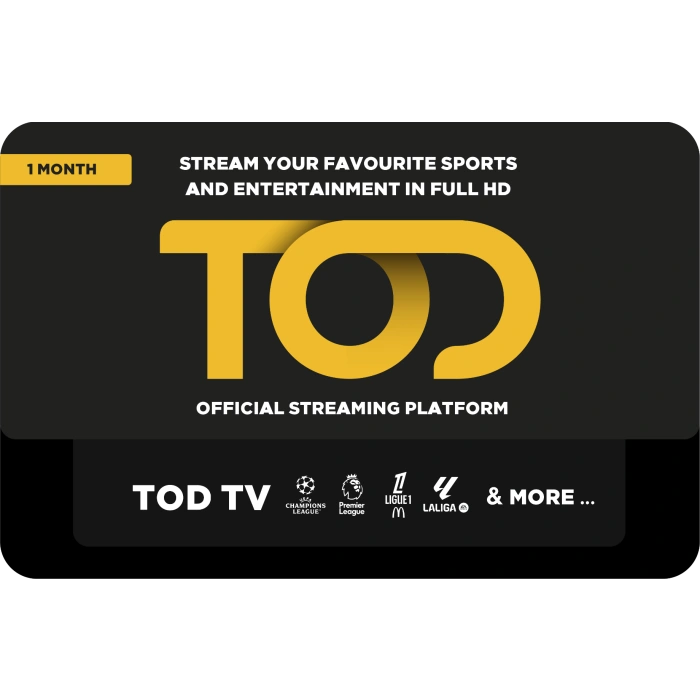 TOD Subscription (UAE) TV Total 1month Renewal