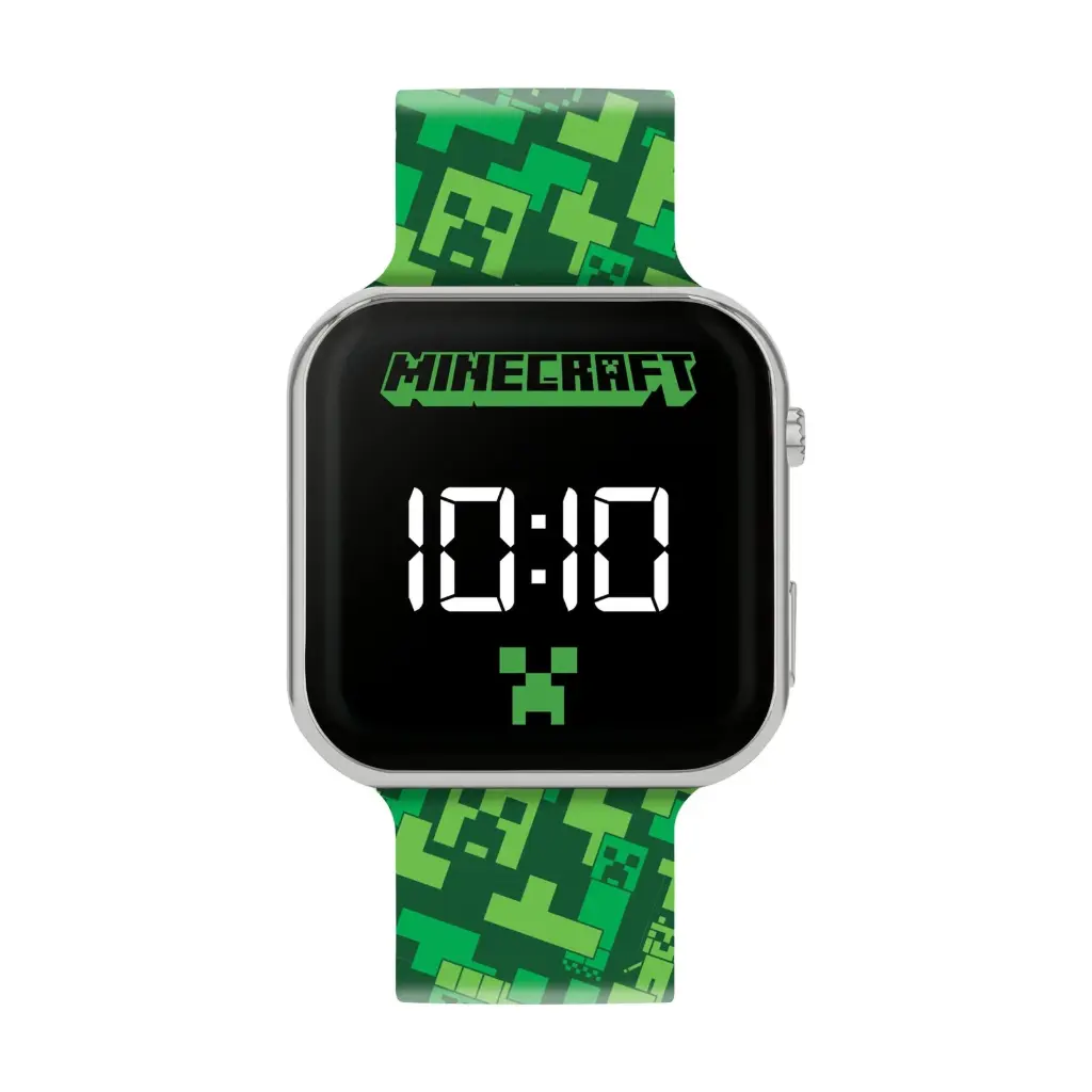 Peers Hardy Minecraft Printed (green) LED Strap Watch