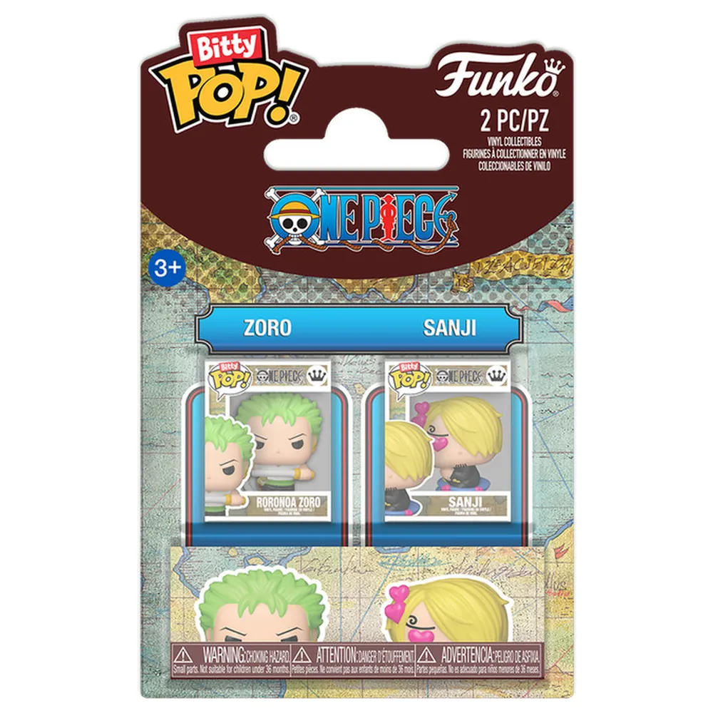 Funko Bity Pop! Animation: One Piece - Zoro & Sanji 2Pk