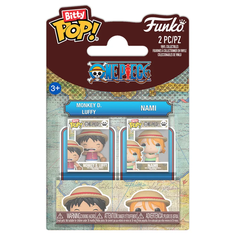 Funko Bitty Pop! Animation: One Piece - Luffy & Nami 2Pk 