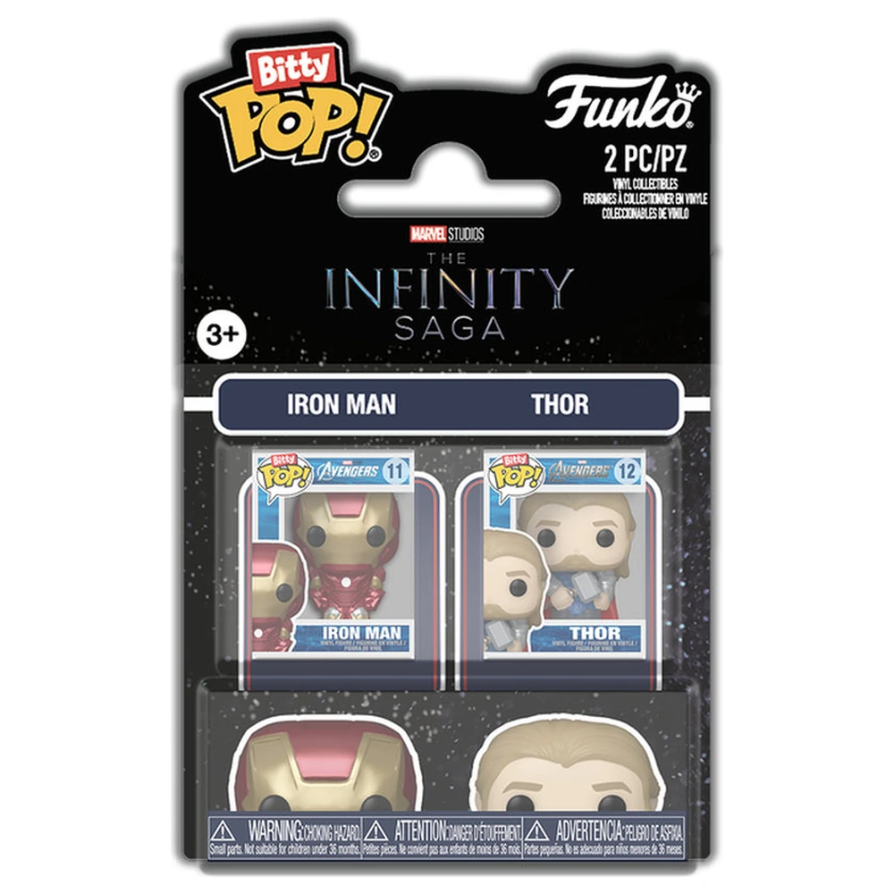 Funko Bitty Pop! Marvel Infinity Saga: Iron Man & Thor & Hulk 2Pk