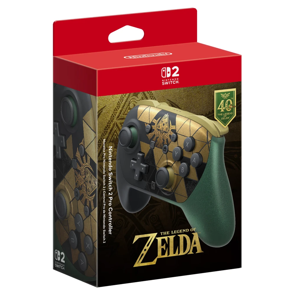 NS2 Pro Controller: The Legend of Zelda 40th Anniversary Edition