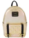 Loungefly! Leather: Sanrio 50Th Anniversary Metallic Gold Mini Backpack