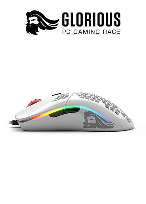 Glorious Model O- RGB Gaming Mouse - Glossy White